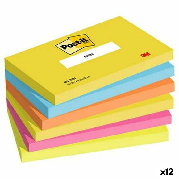 Sticky Notes Post-it Multicolour 76 x 127 mm 6 Pieces (12 Units)-0