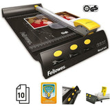 Rotary Trimmer Fellowes NEUTRON Black Silver A4 (4 Units)-1