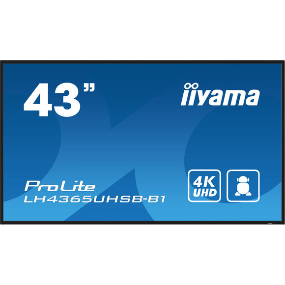 Monitor Videowall Iiyama Prolite LH4365UHSB-B1 4K Ultra HD 43