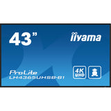 Monitor Videowall Iiyama Prolite LH4365UHSB-B1 4K Ultra HD 43" 50 - 60 Hz 60 Hz-0