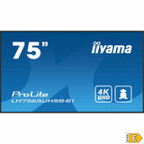 Monitor Videowall Iiyama ProLite LH7565UHSB-B1 75" 4K Ultra HD LCD 50 - 60 Hz 60 Hz-7