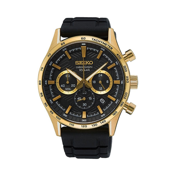 Men's Watch Seiko SSB446P1 Black-0