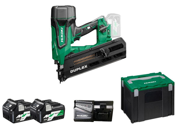 HIKOKI GWODZIARKA 36V NR3675DDWRZ 89/77mm DUPLEX 2x2,5Ah BL MULTIVOLT WALIZKA-0