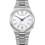 Men's Watch Citizen TSUYOSA AUTOMATIC - WHITE White Silver (Ø 40 mm)-0