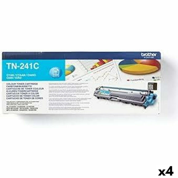 Original Toner Brother HL3140CW/HL3150CDW/DCP9020CDW Cyan (4 Units)-0