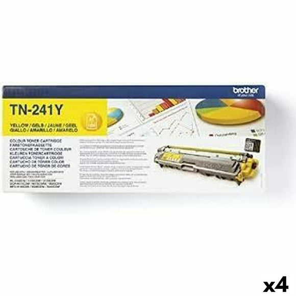 Original Toner Brother HL3140CW/HL3150CDW Yellow (4 Units)-0