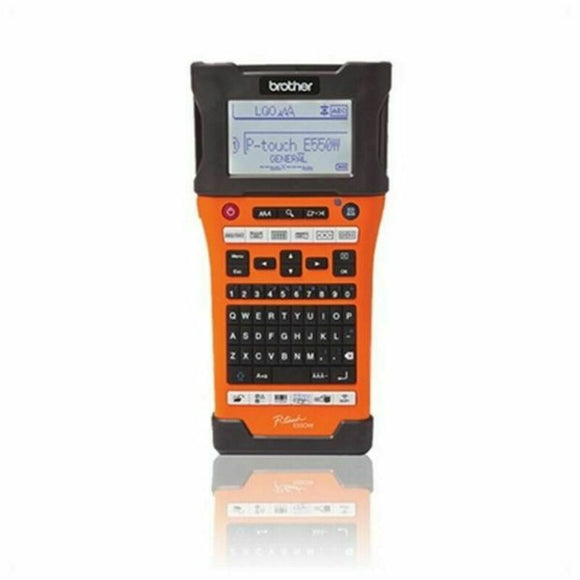 Electric Label Maker Brother PTE550WVP 180 DPI WIFI Black/Orange-0