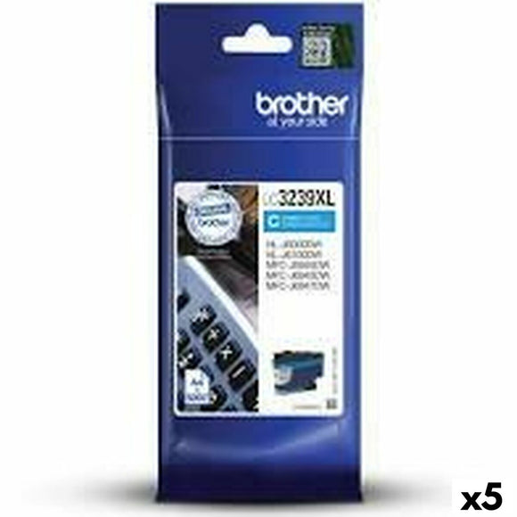 Original Ink Cartridge Brother HLJ6000 / MFCJ5945 / MFCJ6945 Cyan (5 Units)-0