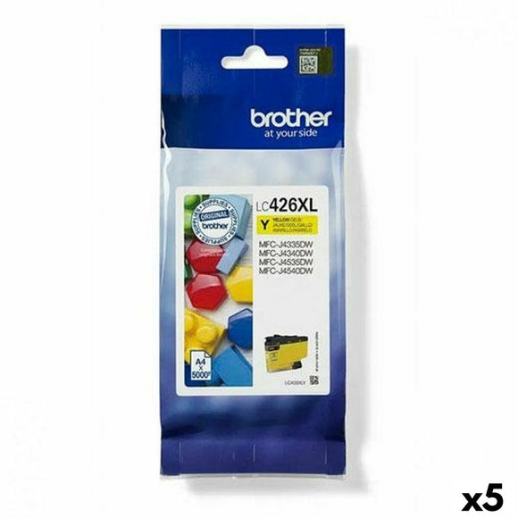 Original Ink Cartridge Brother MFC-J4340DW J4540DWXL J4540DW Yellow (5 Units)-0