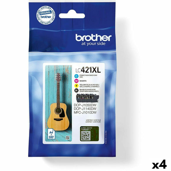 Original Ink Cartridge Brother LC421XL Black/Cyan/Magenta/Yellow (4 Units)-0