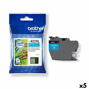 Original Ink Cartridge Brother MFCJ5340DW MFCJ5740DW MFCJ6540DW MFCJ6940DW Cyan (5 Units)-0