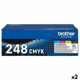 Toner Brother TN248 Yellow Blue Black Magenta (2 Units)-0