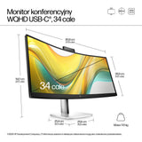 HP 534pm 34\" WQHD USB-C Conference Monitor Pro
