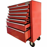 Tool cart Defpro Red With key Metal 7 drawers-0