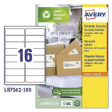 Printer Labels Avery LR7162 White 100 Sheets 99,1 x 33,9 mm (5 Units)-1