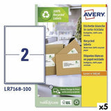 Printer Labels Avery LR7168 White 100 Sheets 199,6 x 143,5 mm (5 Units)-0
