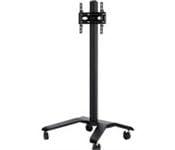 B-TECH Rollwagen 1000x800 -2x100kg 75-86''/dual/Webcam Ablage/schwarz-0