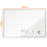 Magnetic board Nobo Premium Plus White Aluminium Steel-7