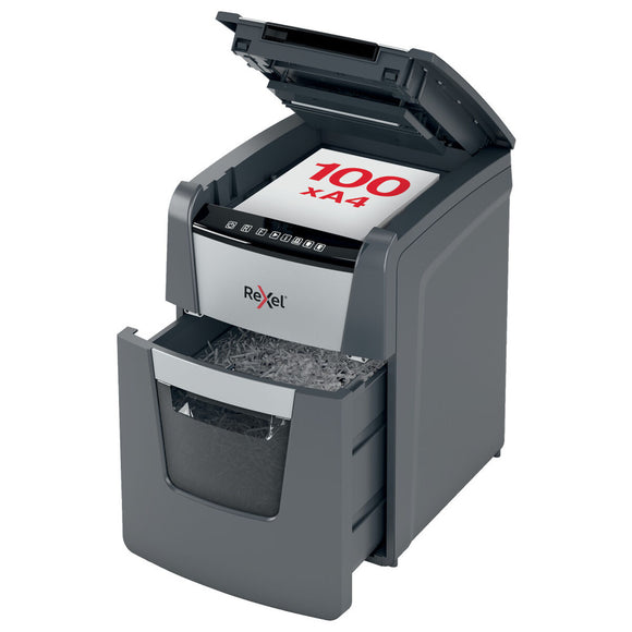 Micro-Cut Paper Shredder Rexel Optimum Auto+ 100M-0