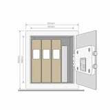 Safe Box with Electronic Lock Yale YSEB/400/EB1 Black Stainless steel Steel-4