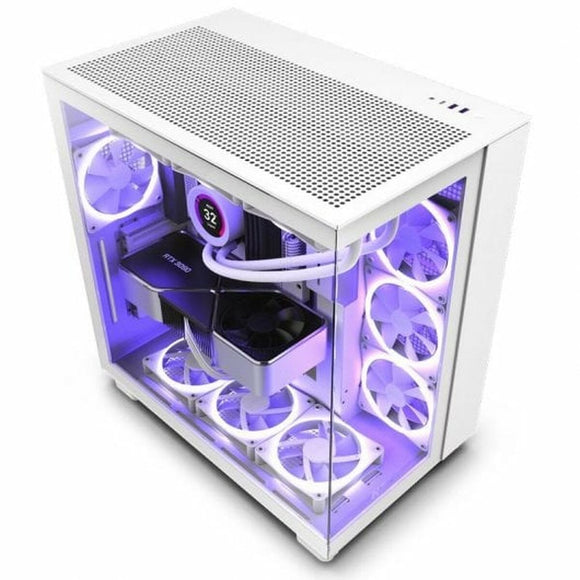 ATX Semi-tower Box NZXT H9 All White-0