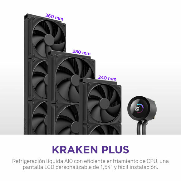 Liquid Refrigeration Kit NZXT Kraken Plus 240 Black-10