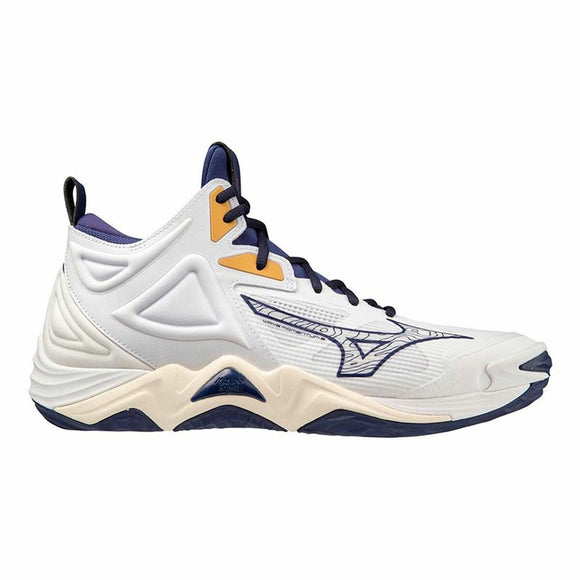 Men's Trainers Mizuno Wave Momentum 3 Mid White Volleyball-0