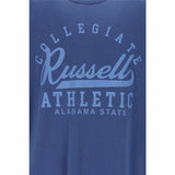Short Sleeve T-Shirt Russell Athletic Amt A30211 Blue Men-1