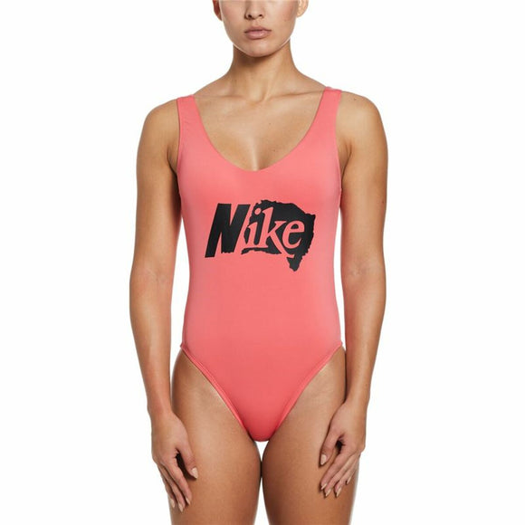 Women’s Bathing Costume Nike  U-Back Coral-0