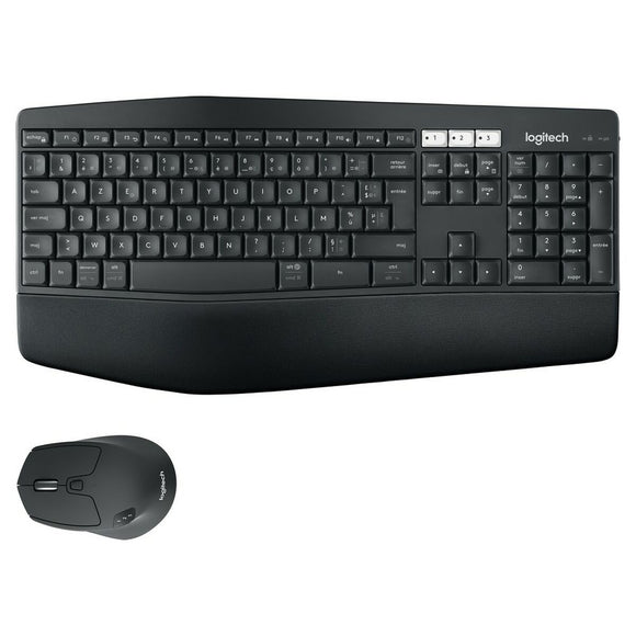 Keyboard and Mouse Logitech PERFORMANCE MK850 Black AZERTY-0
