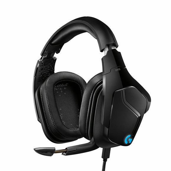 Gaming Headset with Microphone Logitech 981-000744 Blue Black Multicolour Black/Blue-0