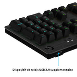 Bluetooth Keyboard with Support for Tablet Logitech G513 CARBON LIGHTSYNC RGB Mechanical Gaming Keyboard, GX Brown French AZERTY-6