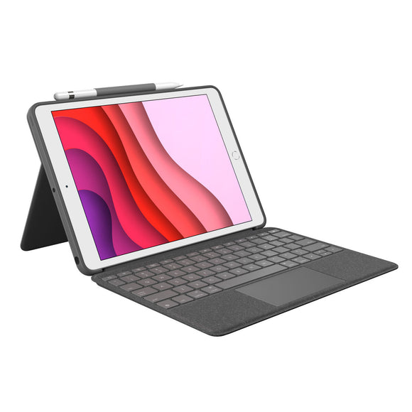 Bluetooth Keyboard with Support for Tablet Logitech 920-009627 Grey Graphite Spanish Qwerty QWERTY-0