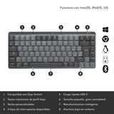 Bluetooth Keyboard Logitech MX Mini Mechanical Qwerty US International-1