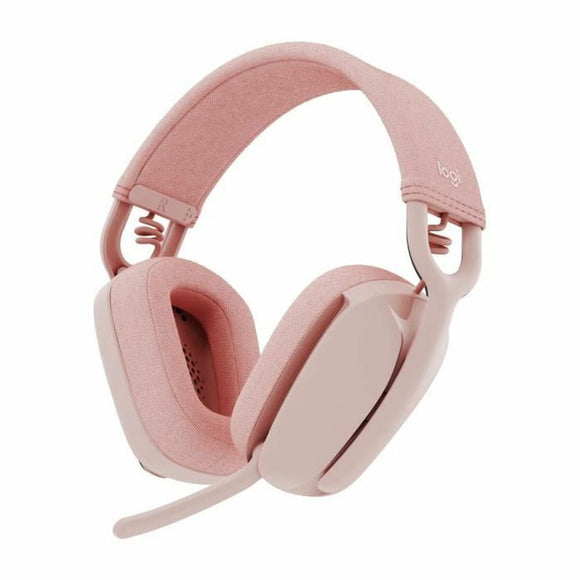 Headphones with Microphone Logitech Zone Vibe 100 Pink-0