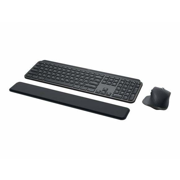 Keyboard and Mouse Logitech MX Keys Combo for Business Grey Steel German QWERTY-0