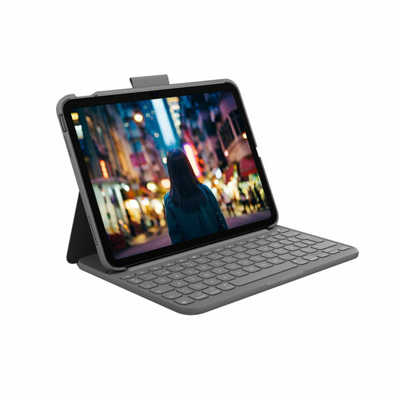 iPad Case + Keyboard Logitech 920-011426 Grey Spanish Qwerty-0
