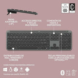 Keyboard Logitech Grey Spanish Qwerty QWERTY-1