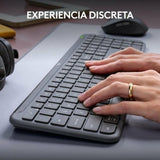 Keyboard Logitech Grey Spanish Qwerty QWERTY-4