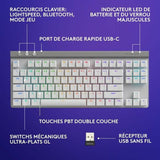 Bluetooth Keyboard Logitech G515 White-1