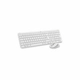 Keyboard and Mouse Logitech White French Azerty French-0