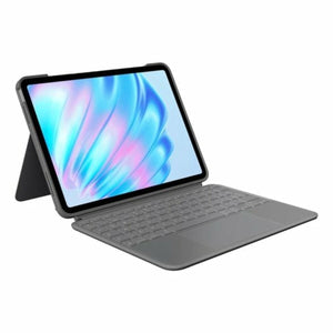 Tablet cover Logitech iPad Air 2024 | iPad Air 2022 Grey Spanish Qwerty QWERTY-0