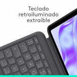Tablet cover Logitech iPad Pro 2024 Black Spanish Qwerty QWERTY-7