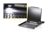 Aten Rack Console 19" CL3000N 1U Black 1280x1024