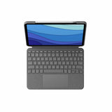 iPad Case + Keyboard Logitech 920-010145 Grey Spanish Qwerty QWERTY-2