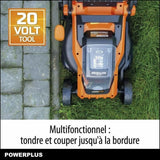 Lawn Mower Powerplus Dual Power 4Ah battery 20 V-3