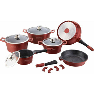 Slow Cooker Royalty Line ES2014M 14 Pieces 3 Pieces Burgundy-0