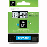 Laminated Tape for Labelling Machines Dymo D1 45800 LabelManager™ Black Transparent (5 Units)-2