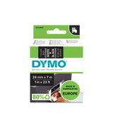 Laminated Tape for Labelling Machines Dymo D1 53721 24 mm LabelManager™ White Black (5 Units)-1