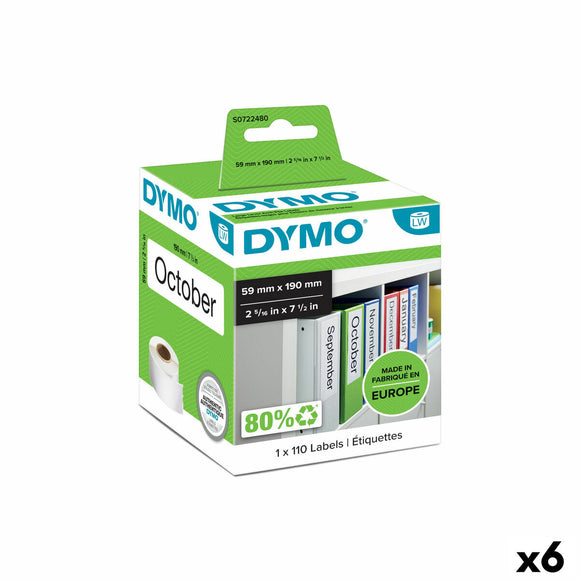 Printer Labels Dymo 99019 59 x 190 mm LabelWriter™ White Black (6 Units)-0